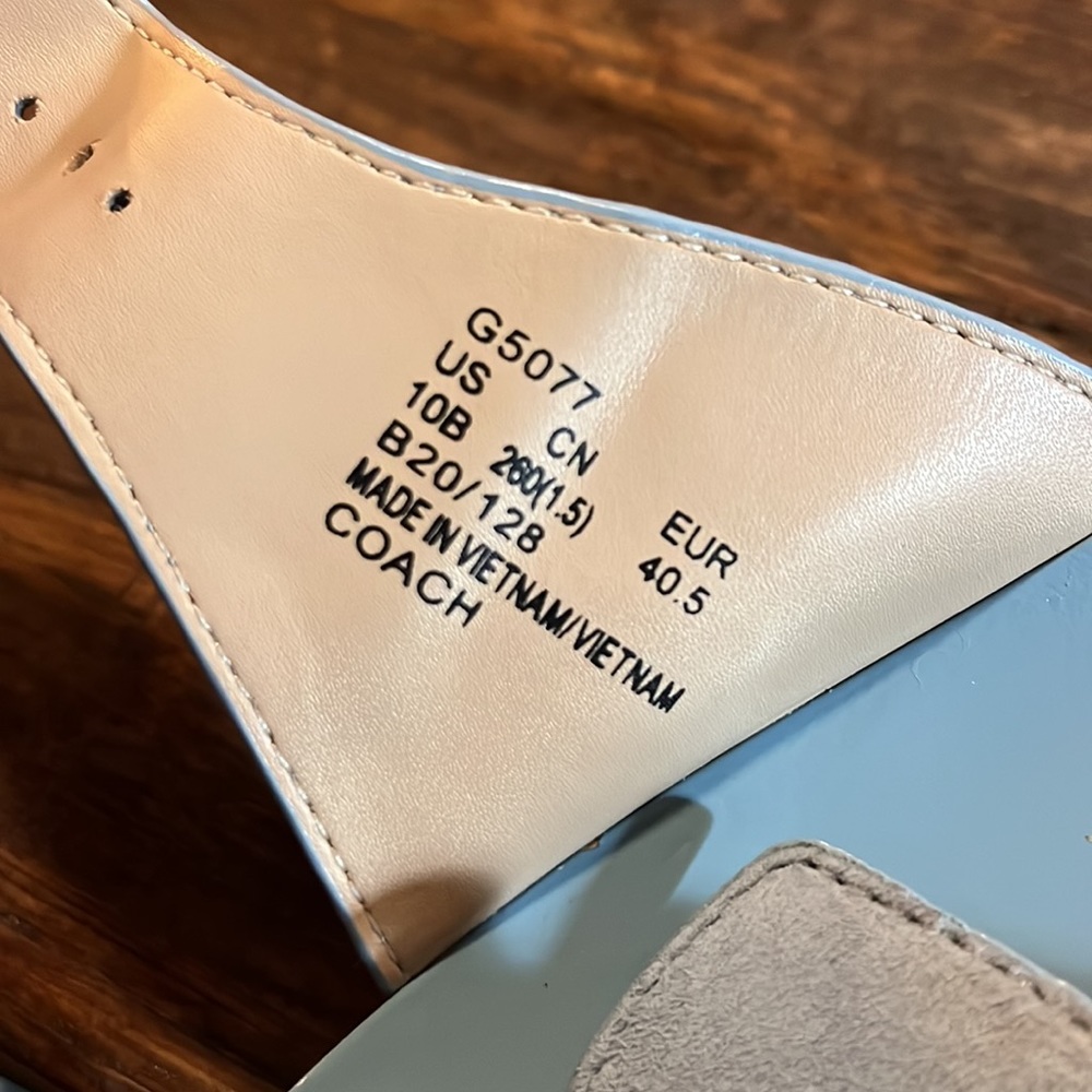 NWOT Coach Slides Sandals - size 10 - Picture 10 of 13
